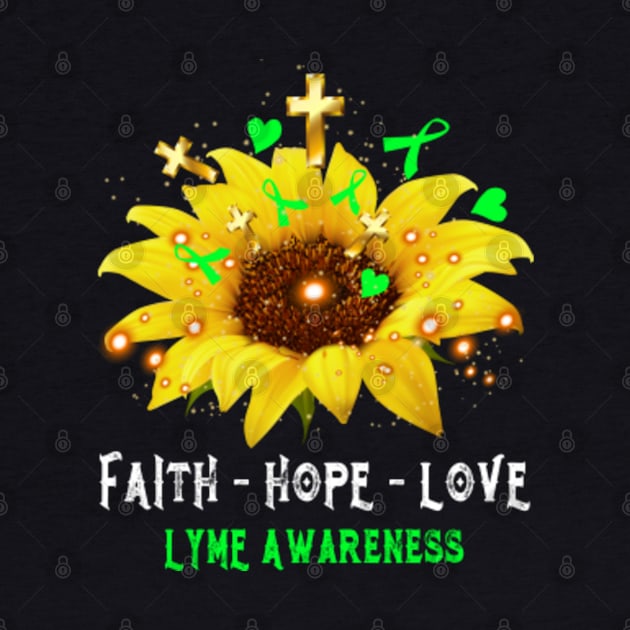 Faith Hope Love LYME Awareness Support LYME Warrior Gifts by ThePassion99